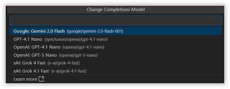 Autocomplete