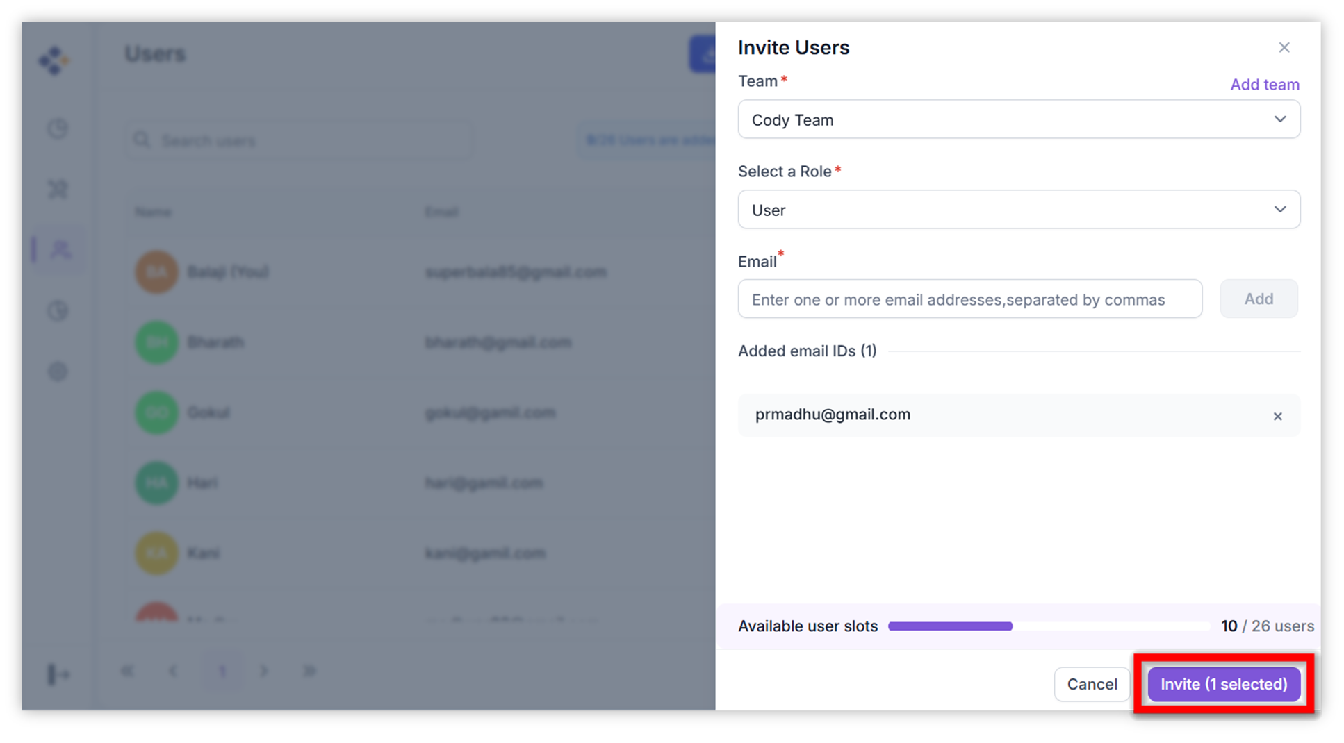 inviteuser