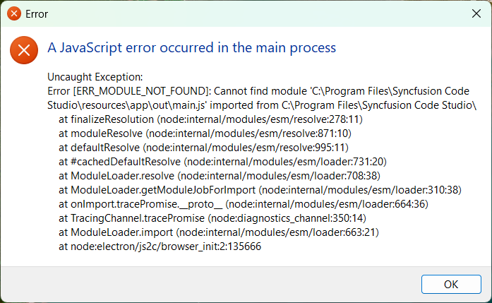 Uncaught Exception during auto update