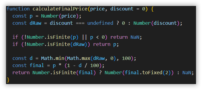 First AI response to the vague prompt showing one interpretation of the fix