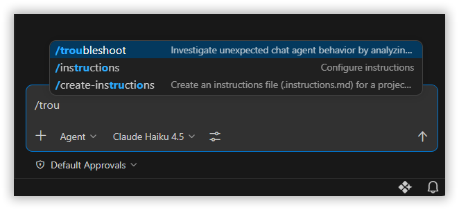 Troubleshoot Previous session with Agent Debug log